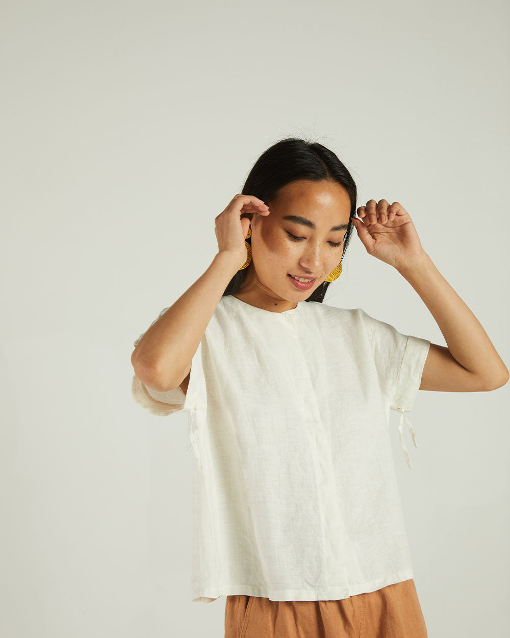 White Boxy Shirt by Reistor with Bemberg, Casual Wear, Earth by Reistor, Natural, Shirts, Solids, Tops, White, Womenswear at Kamakhyaa for sustainable fashion