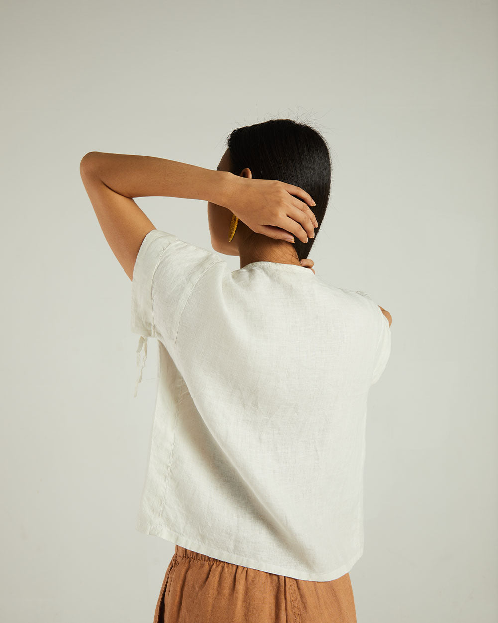 White Boxy Shirt by Reistor with Bemberg, Casual Wear, Earth by Reistor, Natural, Shirts, Solids, Tops, White, Womenswear at Kamakhyaa for sustainable fashion