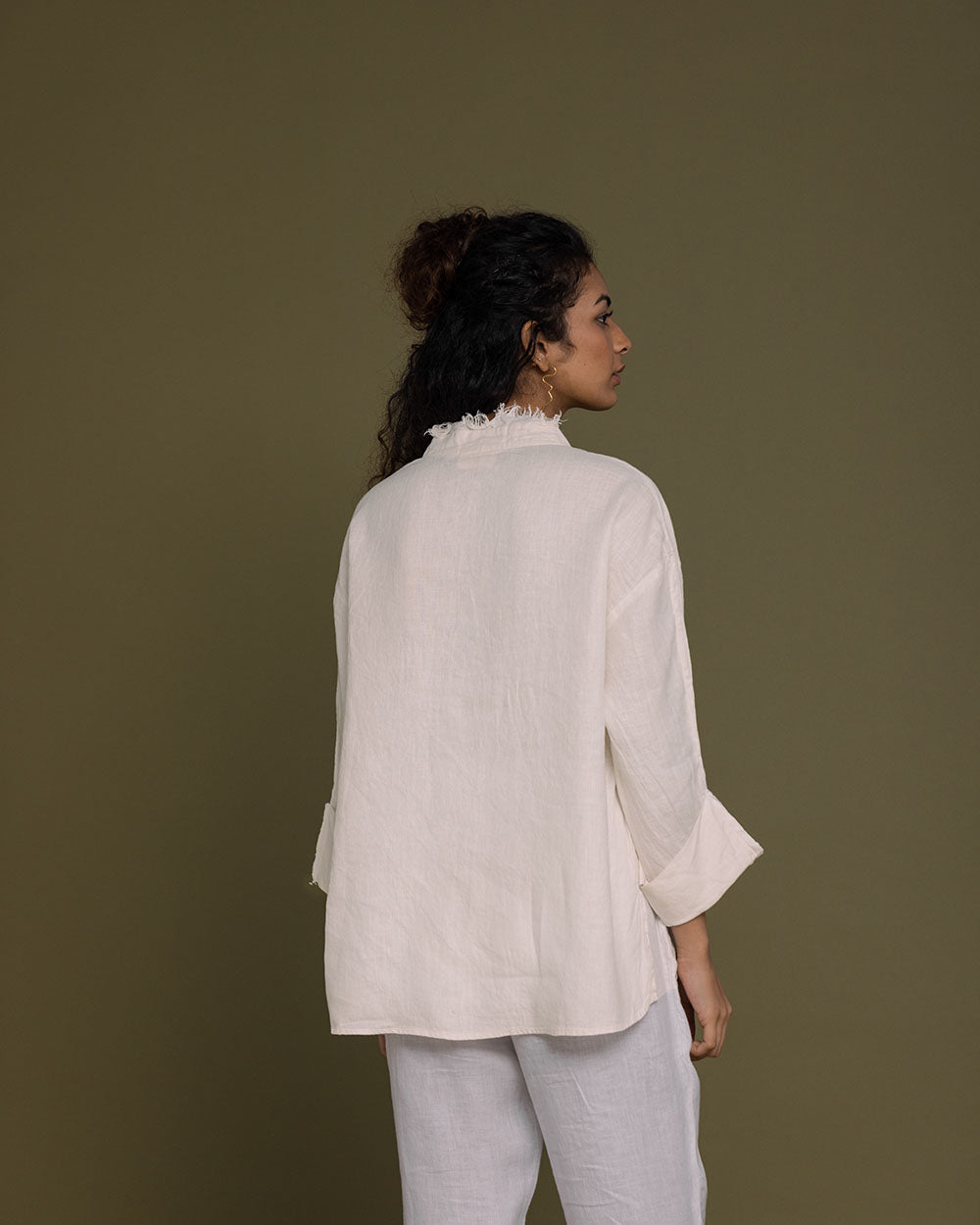 Women Are From Venus Shirt - Shell Off White by Reistor with Archived, Casual Wear, Hemp, Hemp by Reistor, Natural, Shirts, Solids, Tops, Tunic Tops, White, Womenswear at Kamakhyaa for sustainable fashion