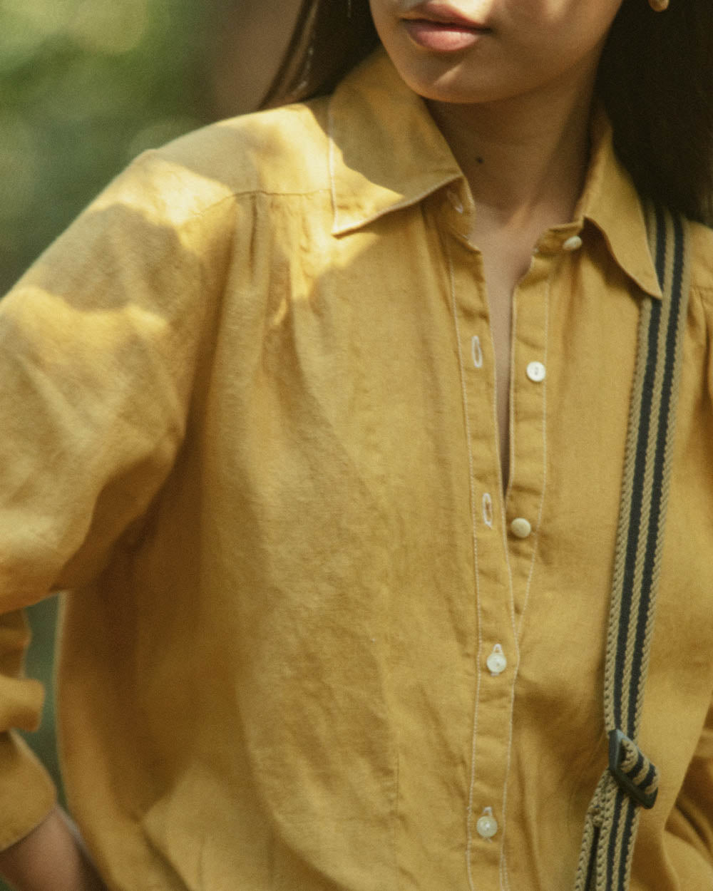Yellow Bemberg Shirt by Reistor with Bemberg, Casual Wear, Earth by Reistor, Natural, Shirts, Solids, Tops, Womenswear, Yellow at Kamakhyaa for sustainable fashion
