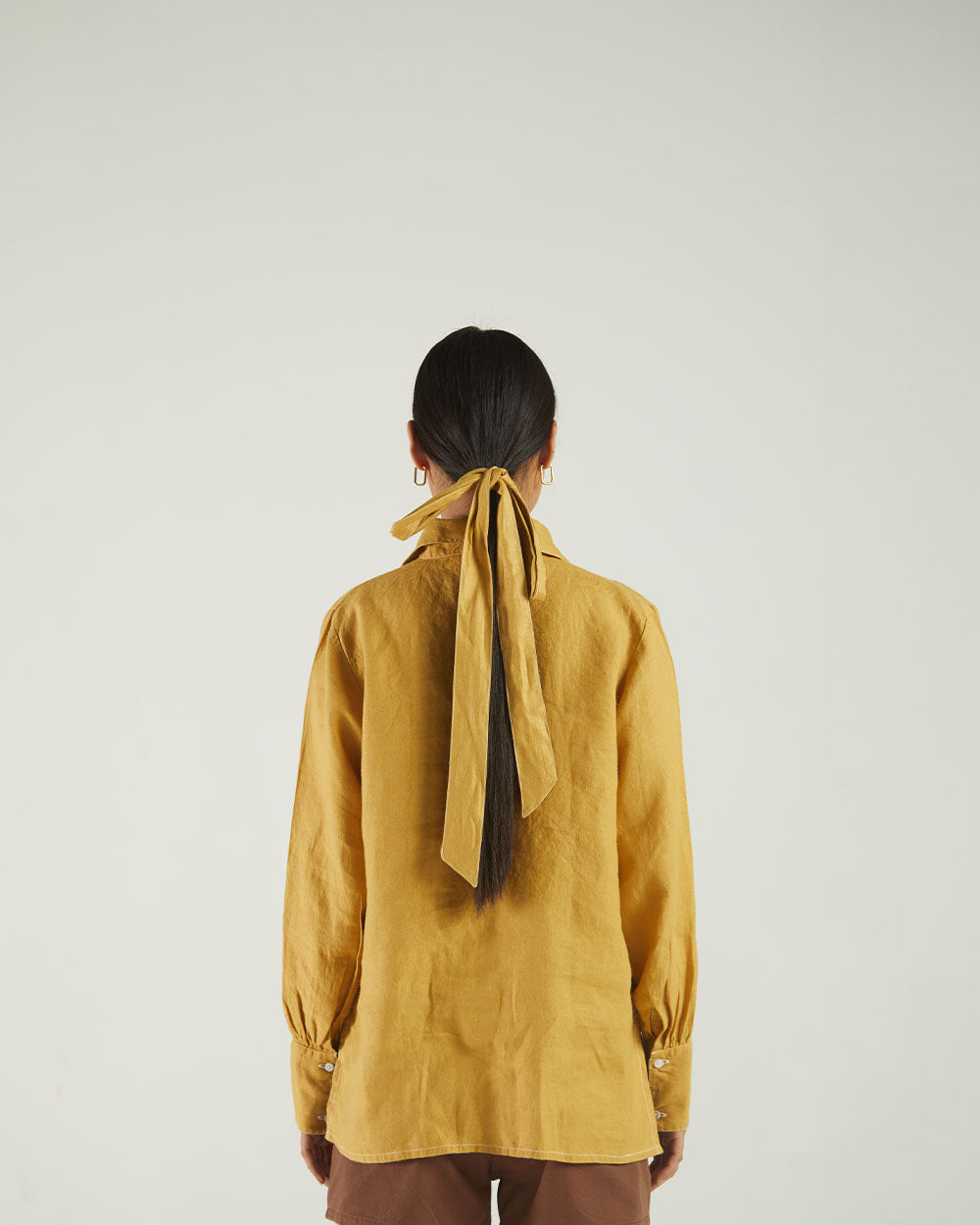 Yellow Bemberg Shirt by Reistor with Bemberg, Casual Wear, Earth by Reistor, Natural, Shirts, Solids, Tops, Womenswear, Yellow at Kamakhyaa for sustainable fashion