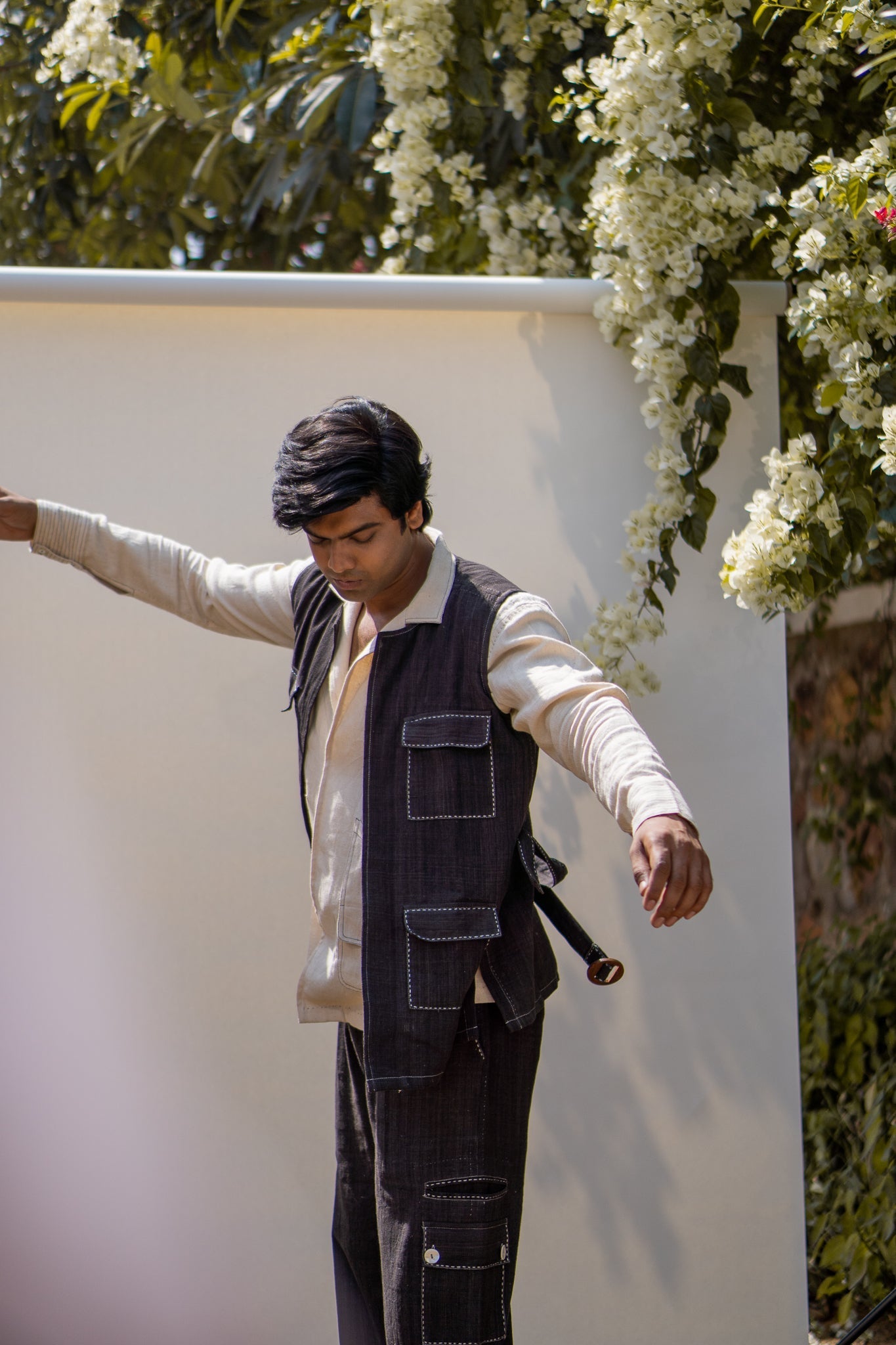 Unisex Utility Vest by Lafaani with 100% pure cotton, Black, Casual Wear, Jackets, Menswear, Natural with azo free dyes, Regular Fit, Solids, Sonder, Sonder by Lafaani, Unisex at Kamakhyaa for sustainable fashion