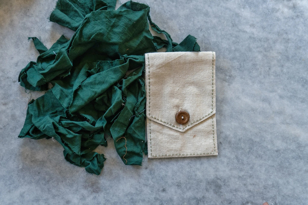 White/ Charcoal Grey/ Beige Upcycled Belt Bag by Lafaani with Add Ons, Bags, Belt Bags, Casual Wear, Free Size, Less than $50, Multicolor, Natural, Products less than $25, Solids, The Way You Look by Lafaani, Upcycled, Upcycled Cotton at Kamakhyaa for sustainable fashion