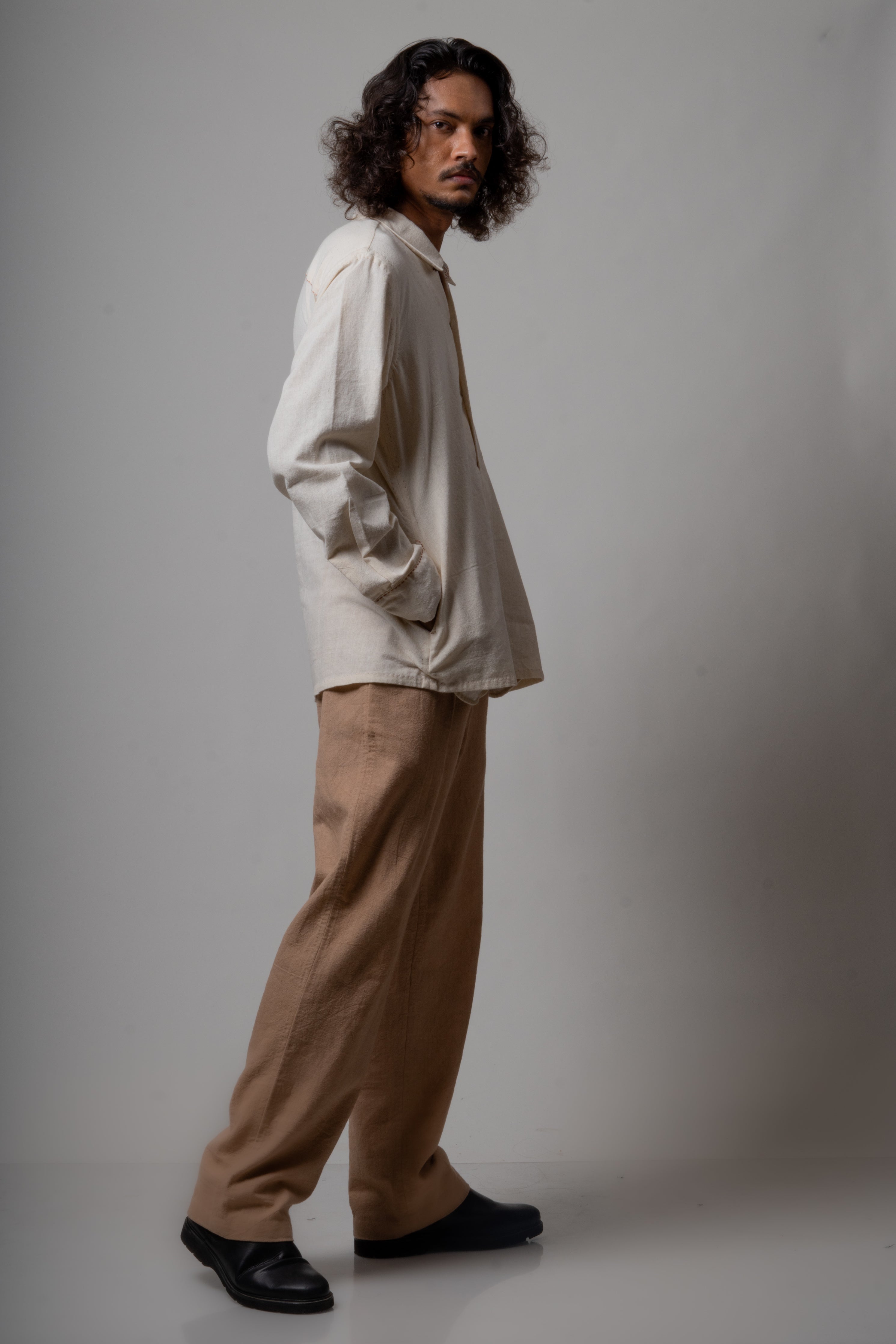 White Cotton Shirt by Lafaani with Casual Wear, Cotton, For Him, Menswear, Natural, Regular Fit, Shirts, Solids, The Way You Look by Lafaani, Tops, White at Kamakhyaa for sustainable fashion