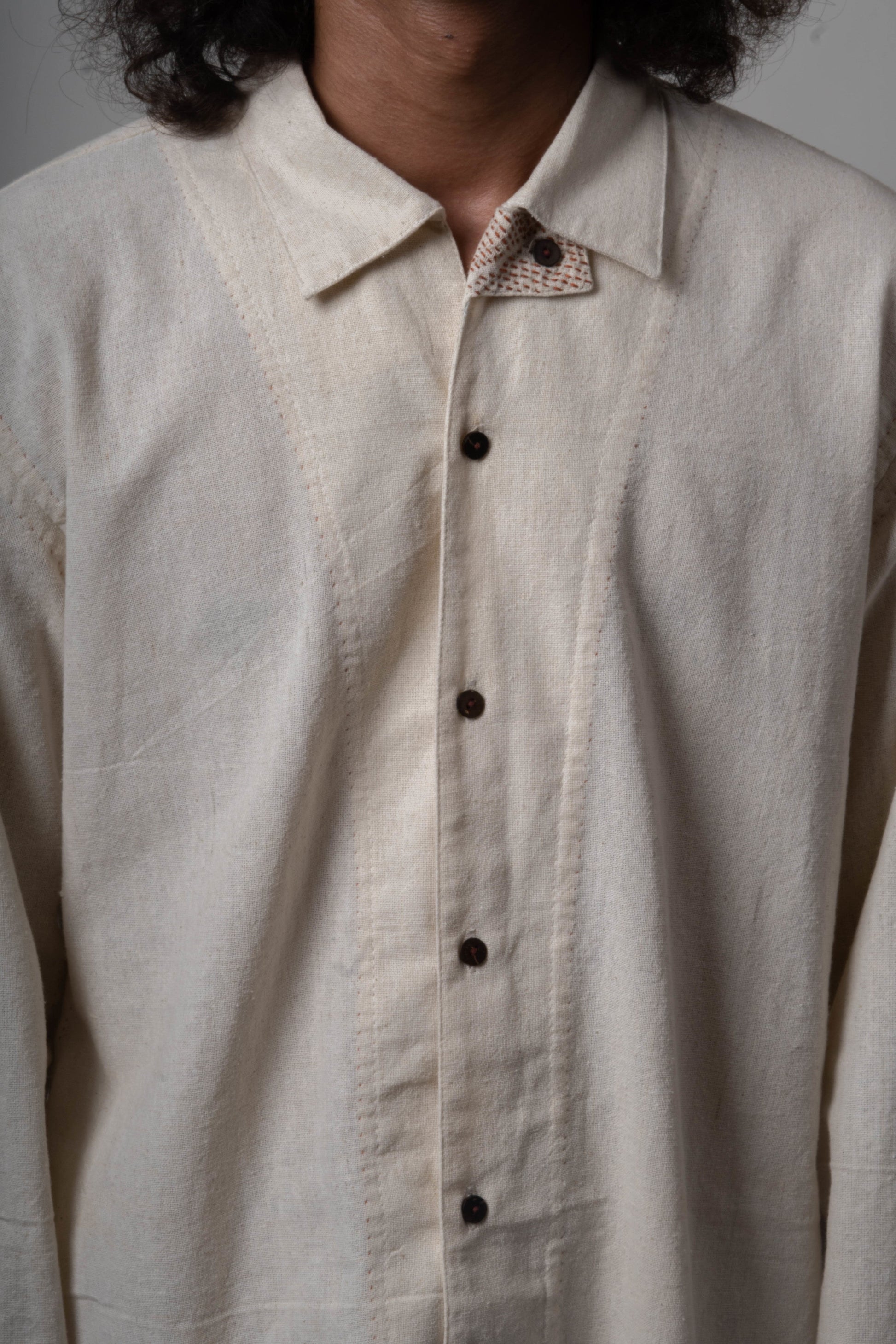 White Cotton Shirt by Lafaani with Casual Wear, Cotton, For Him, Menswear, Natural, Regular Fit, Shirts, Solids, The Way You Look by Lafaani, Tops, White at Kamakhyaa for sustainable fashion