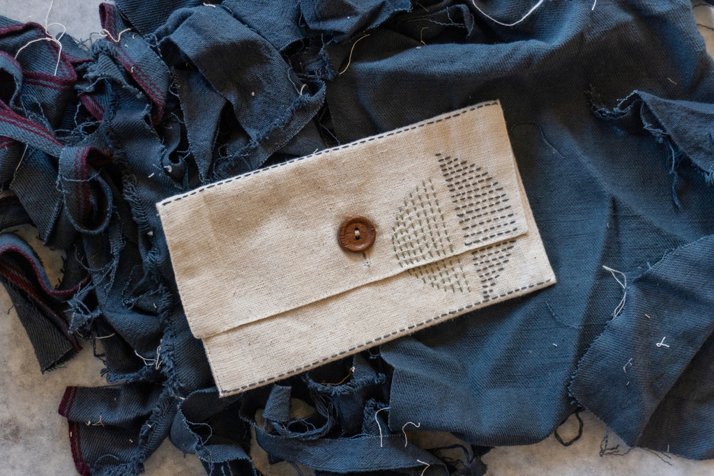 Beige/Charcoal Grey/White Upcycled Belt Bag by Lafaani with Add Ons, Bags, Belt Bags, Casual Wear, Free Size, Less than $50, Multicolor, Natural, Solids, The Way You Look by Lafaani, Upcycled, Upcycled Cotton at Kamakhyaa for sustainable fashion