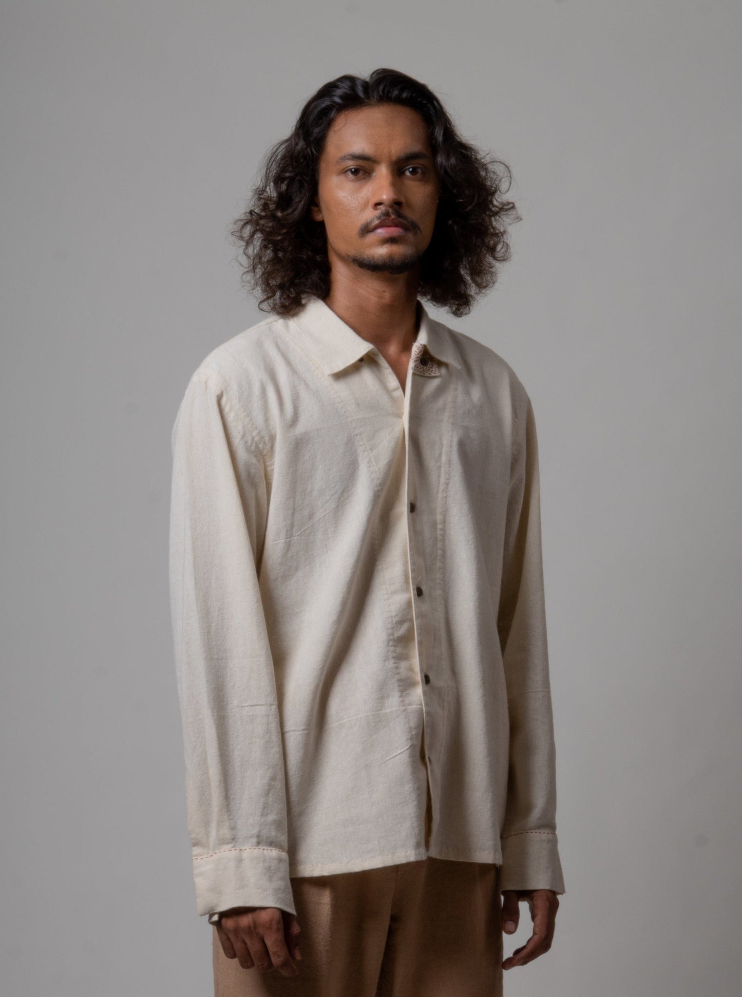 White Cotton Shirt at Kamakhyaa by Lafaani. This item is Casual Wear, Cotton, For Him, Menswear, Natural, Regular Fit, Shirts, Solids, Tops, White