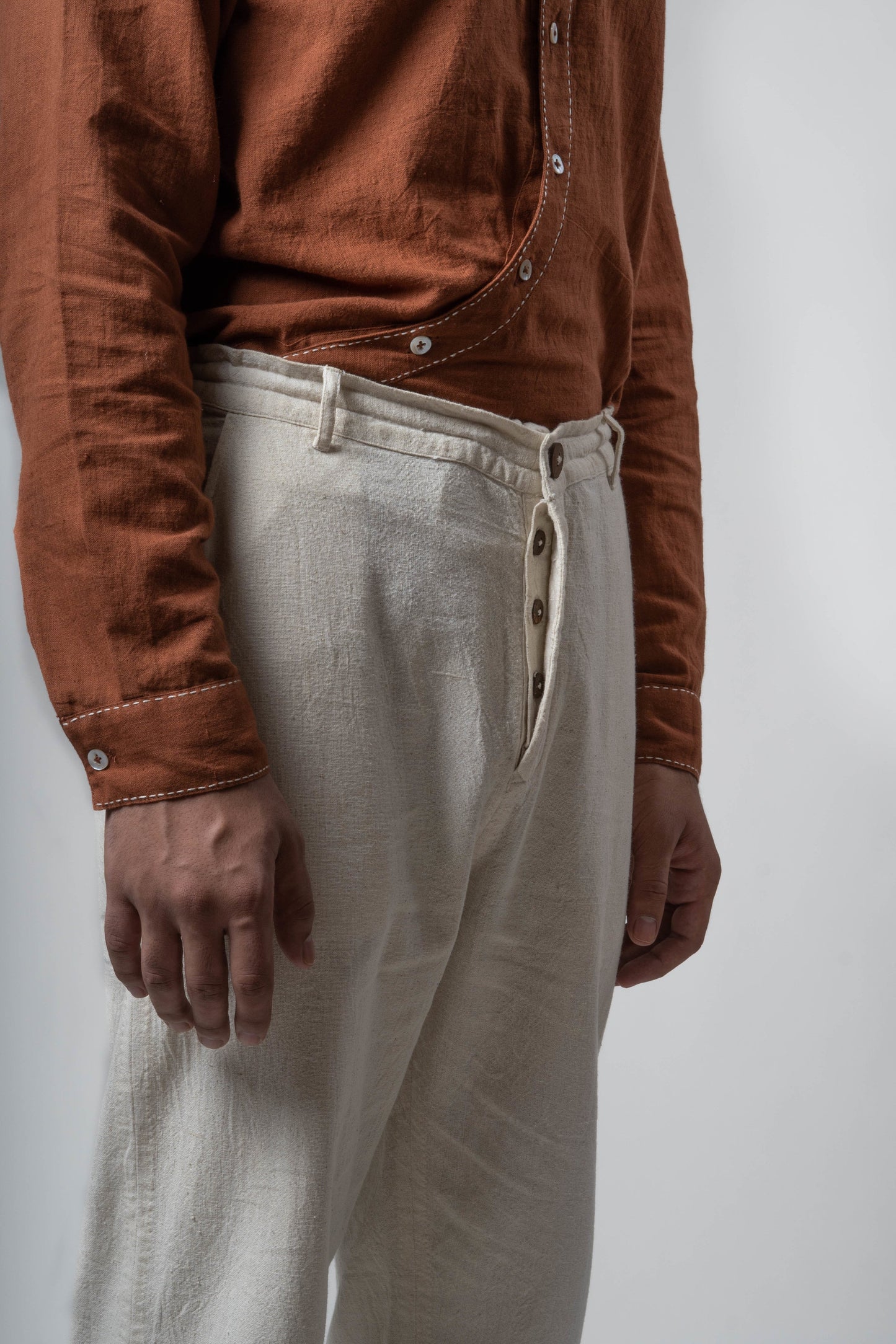 White Pants- Mens by Lafaani with Bottoms, Casual Wear, Cotton, For Him, Mens Bottom, Menswear, Natural, Pants, Regular Fit, Solids, The Way You Look by Lafaani, White at Kamakhyaa for sustainable fashion