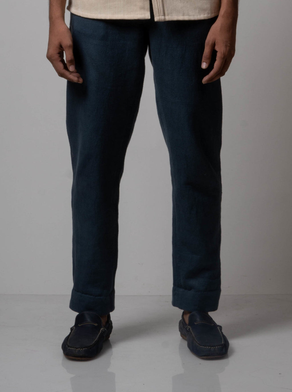 Charcoal Cotton Pants by Lafaani with Black, Bottoms, Casual Wear, Cotton, For Father, For Him, Grey, Mens Bottom, Menswear, Natural, Pants, Regular Fit, Solids, The Way You Look by Lafaani at Kamakhyaa for sustainable fashion