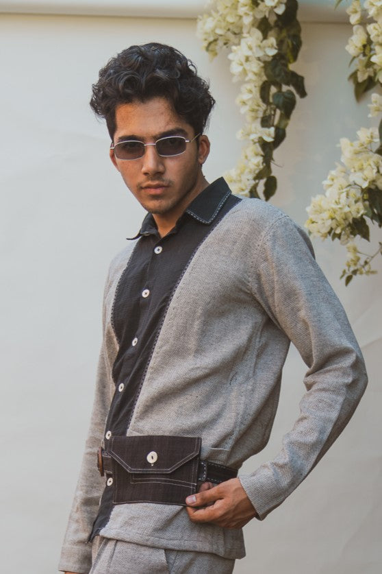 Belt Bag by Lafaani with 100% pure cotton, Bags, Belt Bags, Black, Casual Wear, Natural with azo free dyes, Organic, Regular Fit, Solids, Sonder, Sonder by Lafaani at Kamakhyaa for sustainable fashion