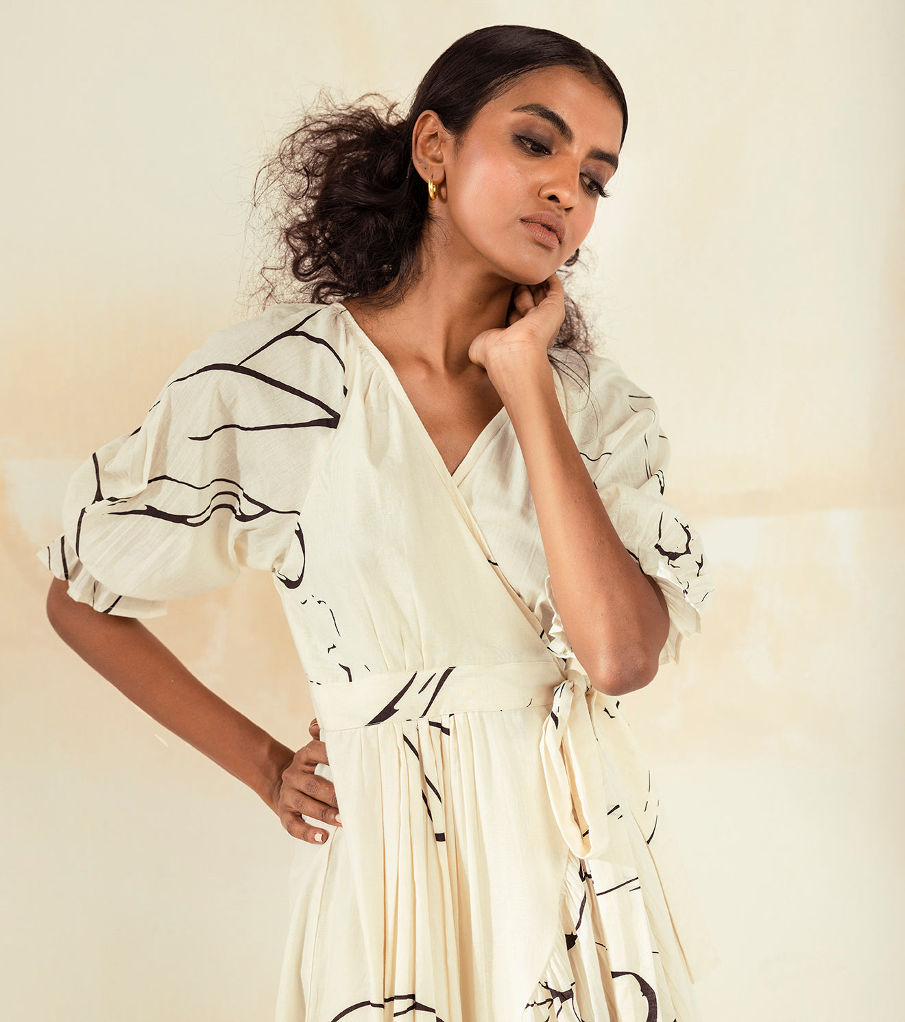 White Print Maxi Dress Dresses Endless Summer, Dresses, Natural, Prints, Regular Fit, Khara Kapas Kamakhyaa