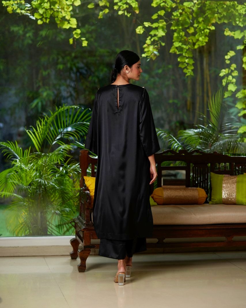 Kurta Set - Black/Gold by Mayura Kumar with Kurta Sets, Timeless Elegance at Kamakhyaa for sustainable fashion