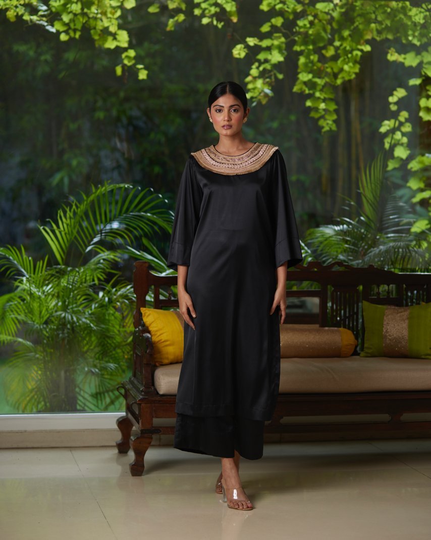 Kurta Set - Black/Gold by Mayura Kumar with Kurta Sets, Timeless Elegance at Kamakhyaa for sustainable fashion