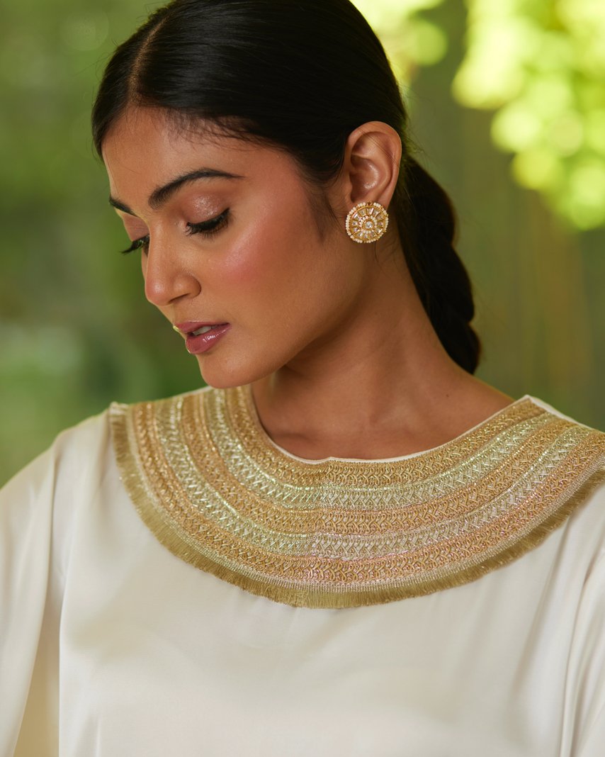 Kurta Set - White/Gold by Mayura Kumar with Kurta Sets, Timeless Elegance at Kamakhyaa for sustainable fashion