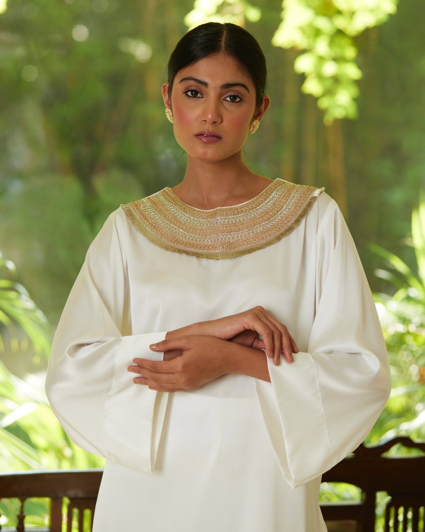 Kurta Set - White/Gold by Mayura Kumar with Kurta Sets, Timeless Elegance at Kamakhyaa for sustainable fashion
